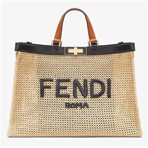 fendi borsa rafia|Bags .